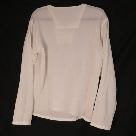 SLOK | xxl | Textured Long Sleeve African Shirt | Embroidered Front Detail - Picture 2 of 15